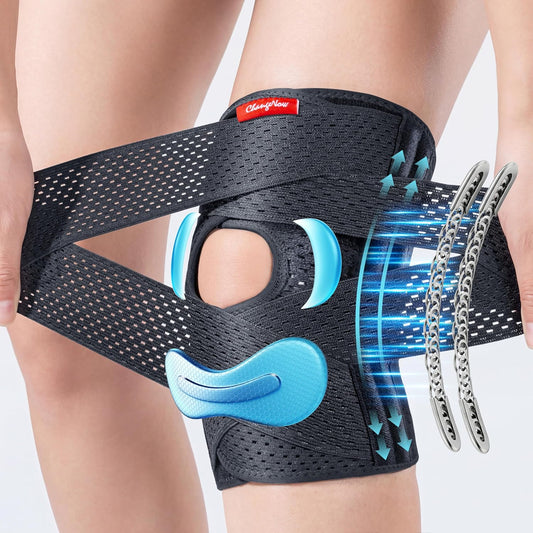Changenow Upgraded Medical-Grade Knee Brace for Women and Men,[Ultra Breathable & V-Straps]
