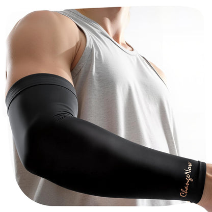 Copper-Infused Compression Arm Sleeves for Men & Women