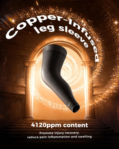 Copper-Infused Leg Compression Sleeve