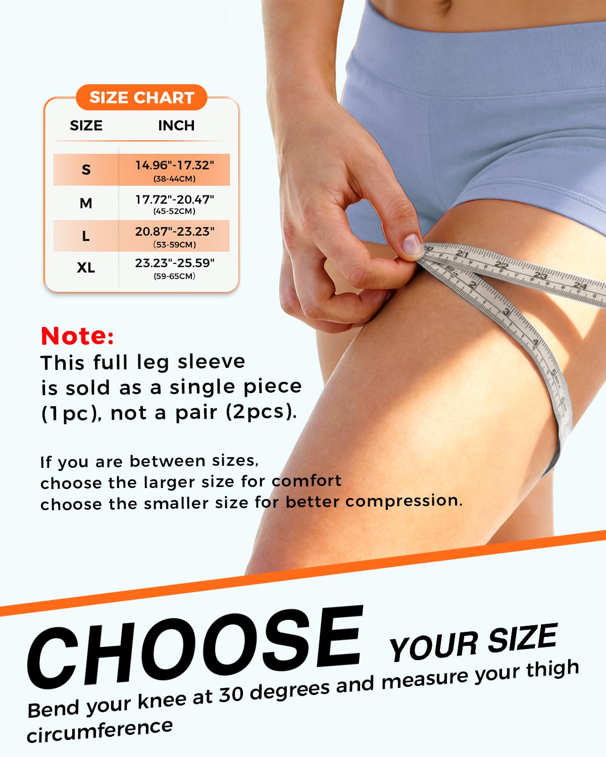Copper-Infused Leg Compression Sleeve