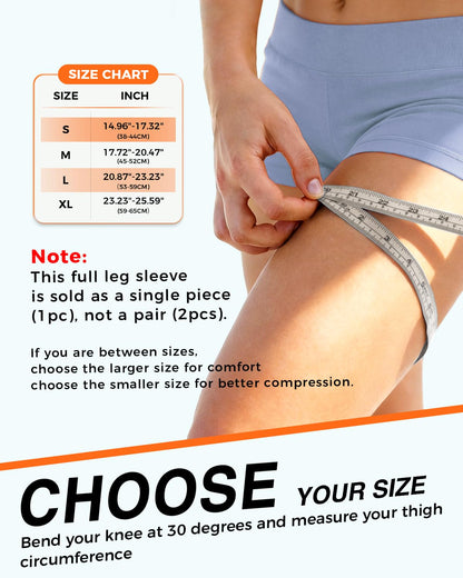 Copper-Infused Leg Compression Sleeve