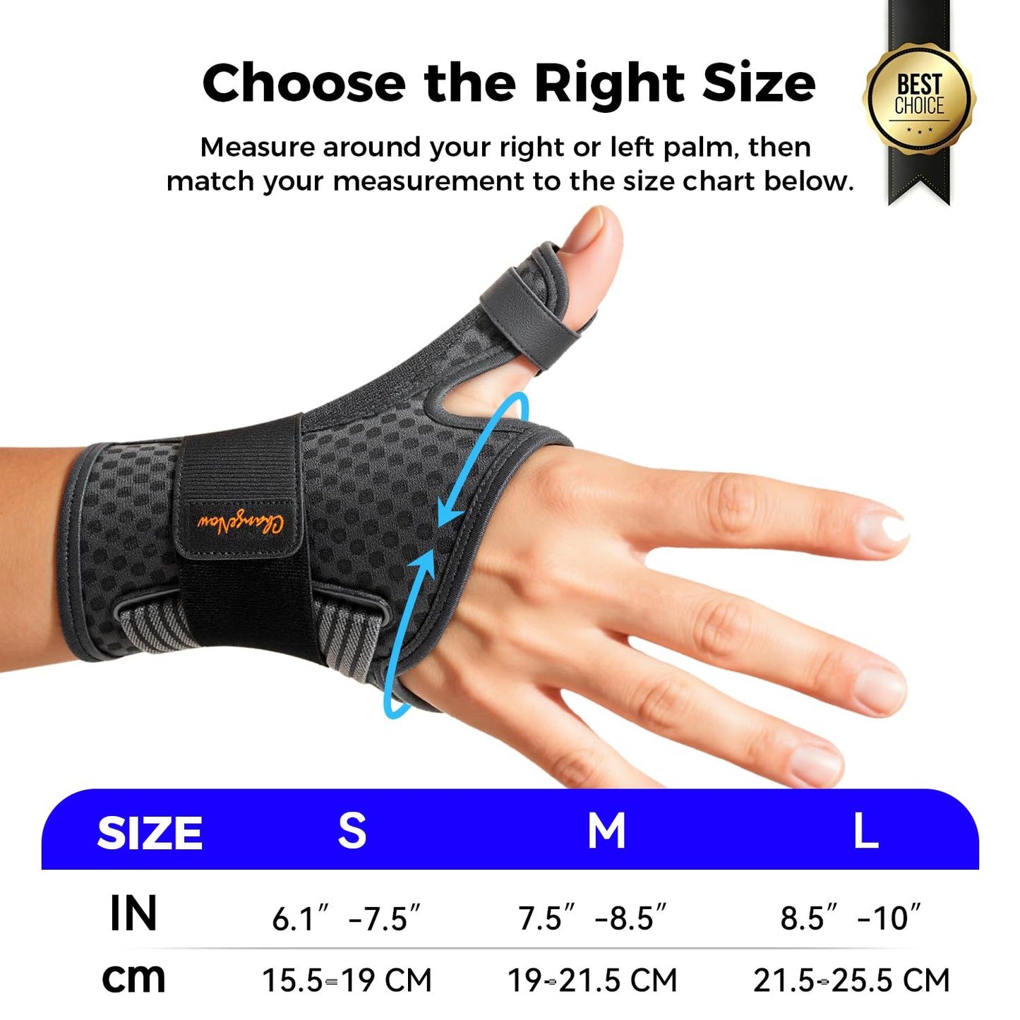 Ultra Breathable Thumb Brace for Right & Left Hand