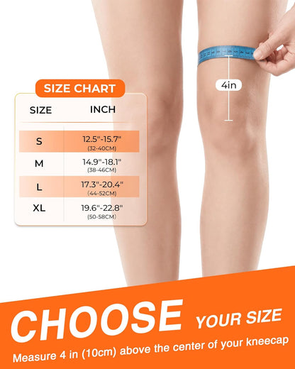 Changenow Upgraded Medical-Grade Knee Brace for Women and Men,[Ultra Breathable & V-Straps]