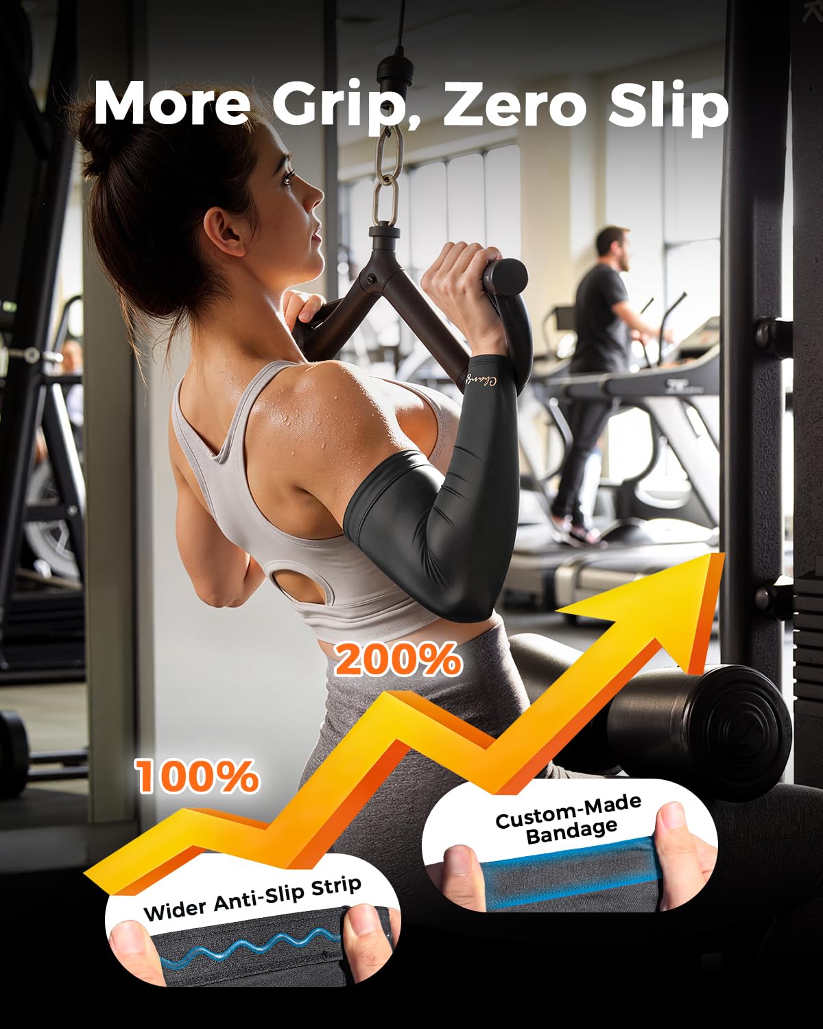 Copper-Infused Compression Arm Sleeves for Men & Women