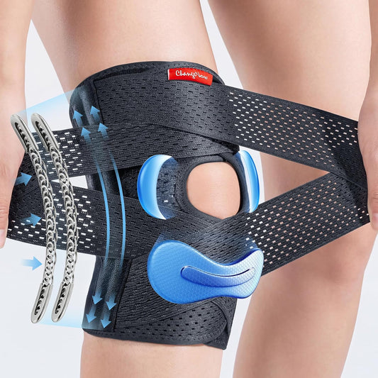 Changenow Upgraded Medical-Grade Knee Brace for Women and Men,[Ultra Breathable & V-Straps]