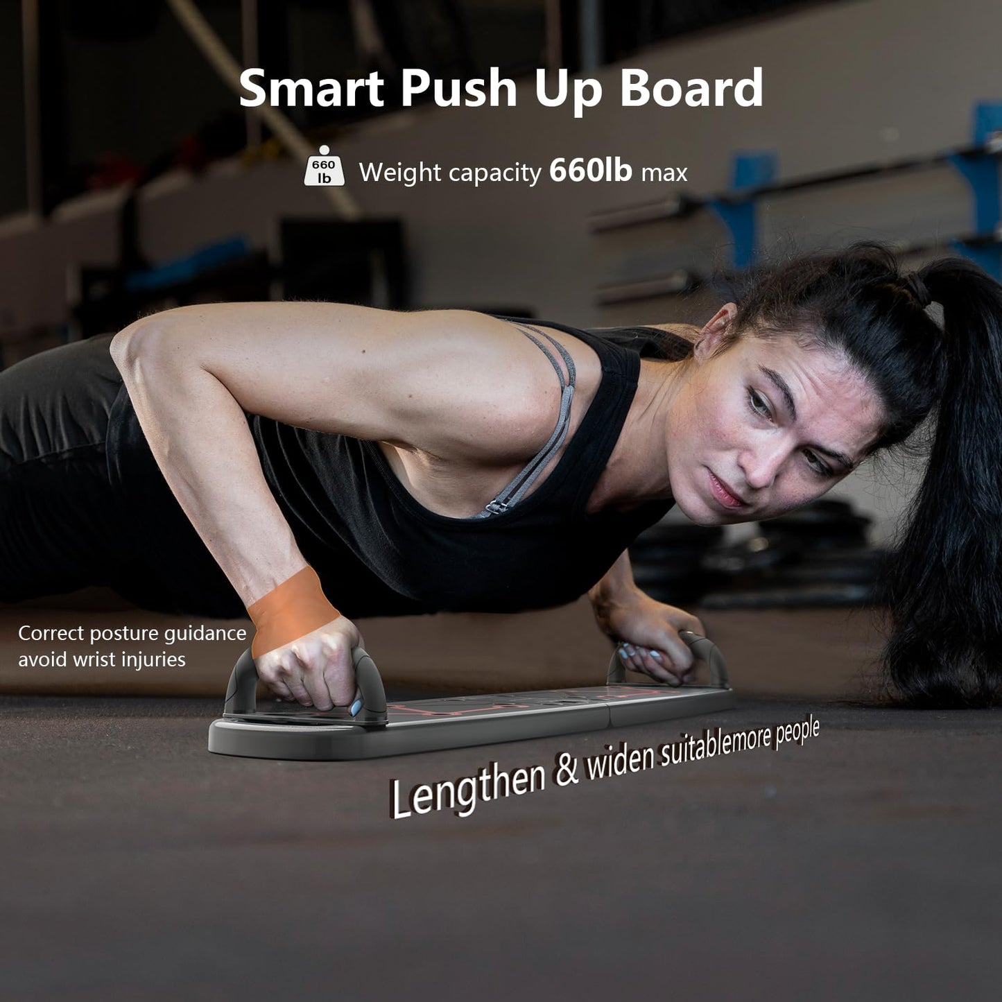 Adjustable Push Up Board with 6 Hand Positions – Ergonomic, Non-Slip Design for Home Gym & Fitness Training