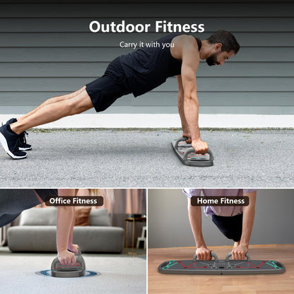 Adjustable Push Up Board with 6 Hand Positions – Ergonomic, Non-Slip Design for Home Gym & Fitness Training