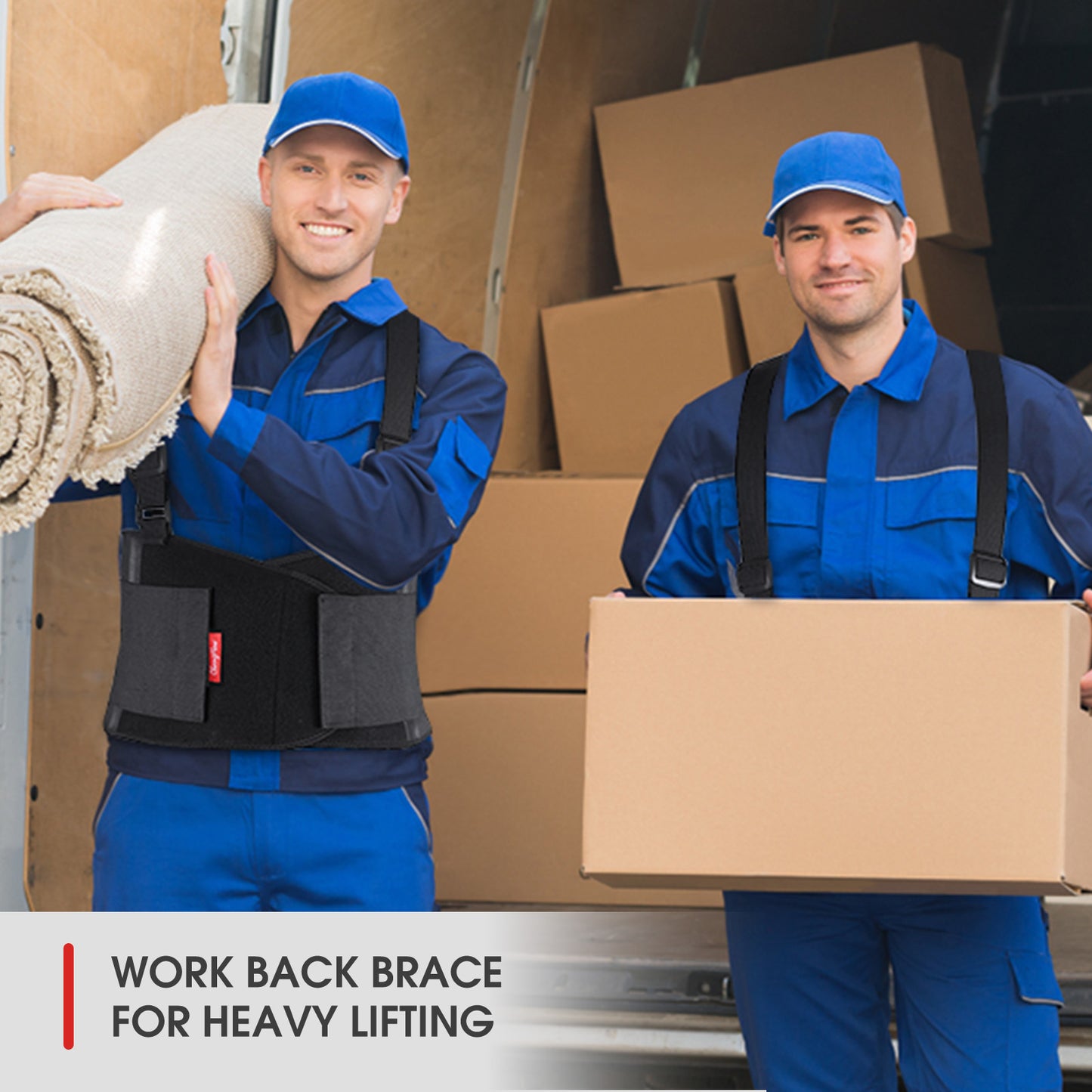 Back Brace for Men & Women, Adjustable Lower Back Support Belt with Suspenders for Back Pain Relief