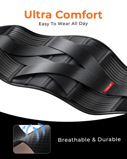 Ultra Breathable Work Back Brace for Men & Women